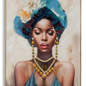 PINTURA EM TELA COM MOLDURA AYDA -B- CM 72X4,5X102