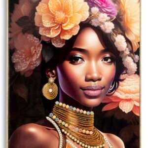 PINTURA EM TELA COM MOLDURA ZENA -A- 72X4,5X102 CM