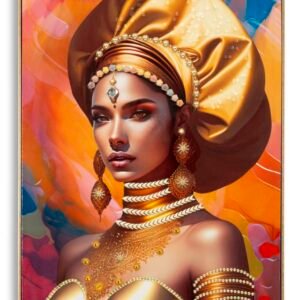 PINTURA EM TELA COM MOLDURA SAMIRA -B- 72X4,5X102 CM