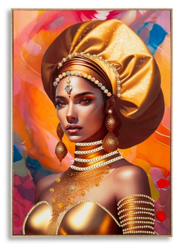 PINTURA EM TELA COM MOLDURA SAMIRA -B- 72X4,5X102 CM