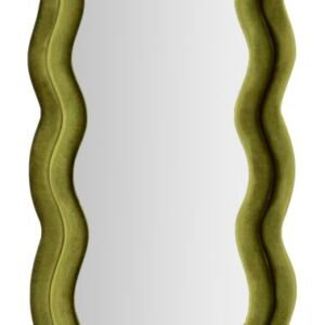 MIKI ESPELHO DE PAREDE VELUDO VERDE CM 60X4X160