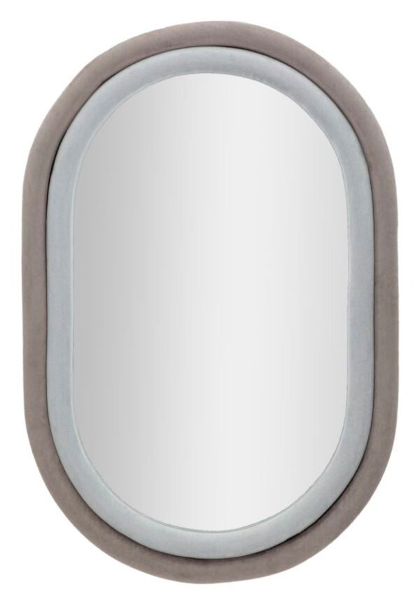 ESPELHO ANTONY VELVET CINZA/MIX CM 60X4X90