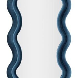 ESPELHO DE PAREDE VELUDO AZUL EMILY 60X6X160 CM