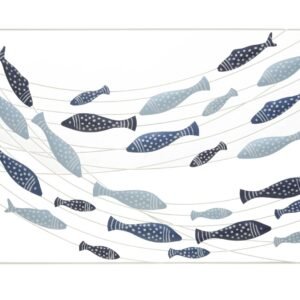 PAINEL DE PAREDE PEIXE 96,5X1,5X61 CM