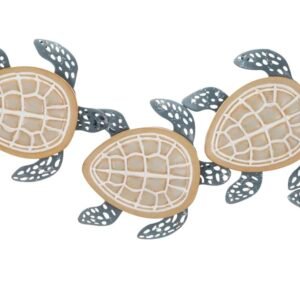 PAINEL DE PAREDE TARTARUGAS 111,5X6,3X43 CM