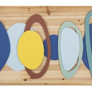 PAINEL DE PAREDE COR MADEIRA 80X2,5X50 CM