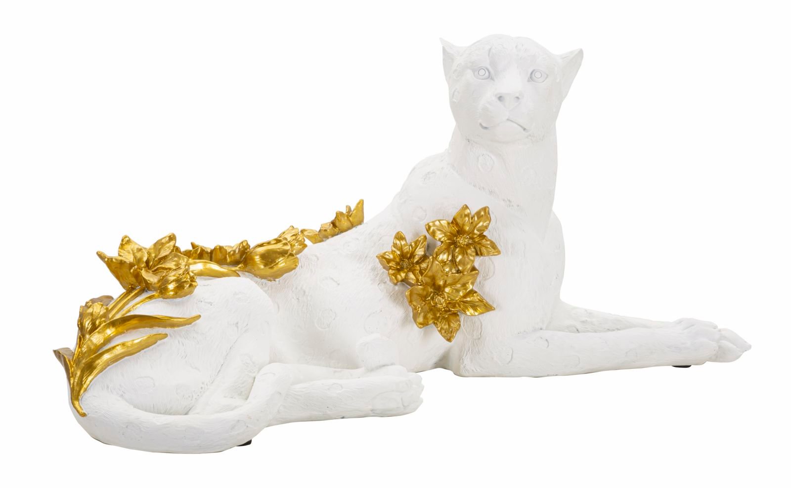 LEOPARDO BRANCO/OURO CM 53X21.5X24