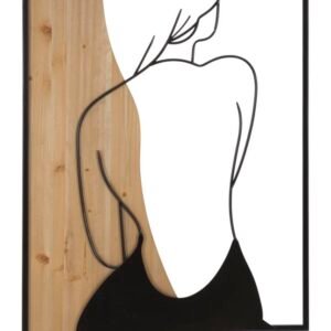 PAINEL DE PAREDE BEAUTY FERRO E MADEIRA 60X2X90