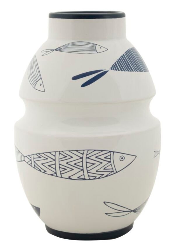VASO DE CERÂMICA PEIXE CM Ø 15X24