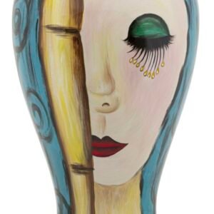 VASO DE CERÂMICA ART FACE CM Ø 28X50
