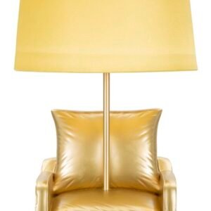 LÂMPADA DE CABEÇA AMARELO MIDCENTURY CM Ø 26X46