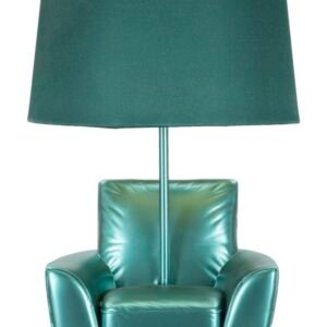 LÂMPADA DE CABECEIRA MIDCENTURY TURQUESA CM Ø 26X43