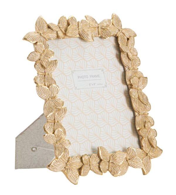 QUADRO BORBOLETA GLOD 22,3X2,3X27,8 CM (MEDIDA INTERNA 15X20 CM)