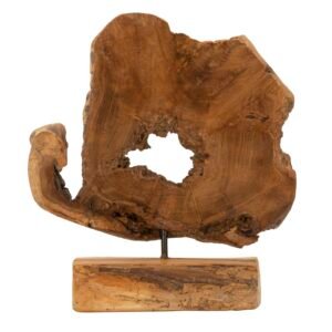 ESCULTURA BINTANG EM TECA RECICLADA CM 31X13X35 (PEÇAS ÚNICAS - NÃO SUBSTITUÍDAS EM SÉRIE)