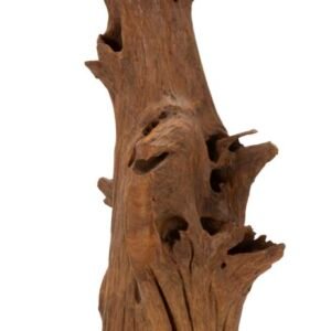 ESCULTURA AKAR EM TECA RECICLADA CM 23X27X64 (PEÇAS ÚNICAS - NÃO SUBSTITUÍDAS EM SÉRIE)