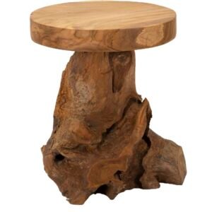 BANCO JAMET EM TECA RECICLADA CM Ø 35X40 (PEÇAS ÚNICAS - NÃO SUBSTITUÍDAS EM SÉRIE)