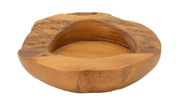 S/BOLSOS ERUSADOS EM TEAK REC. CM Ø 20X6 (PEÇAS ÚNICAS - NÃO SUBSTITUÍDAS EM SÉRIE)