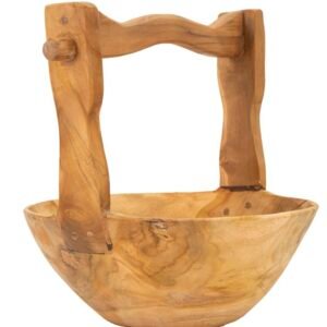 S/BOLSOS TIMBO EM TECA RECICLADA CM 32X25X27 (PEÇAS ÚNICAS - NÃO SUBSTITUÍDAS EM SÉRIE)