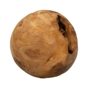 BOLA DE TECA RECICLADA Ø 20 CM (PEÇAS ÚNICAS - NÃO SUBSTITUÍDAS EM SÉRIE)