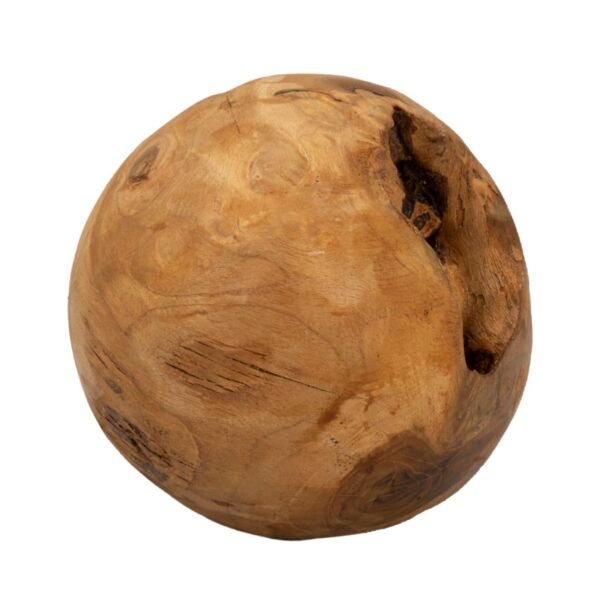 BOLA DE TECA RECICLADA Ø 20 CM (PEÇAS ÚNICAS - NÃO SUBSTITUÍDAS EM SÉRIE)