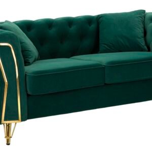 SOFÁ VERDE EMY COM ALMOFADAS CM 162X83X76