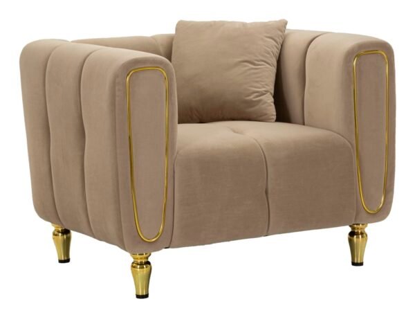 POLTRONA ALMA CINZA COM ALMOFADA 97X81X71 CM