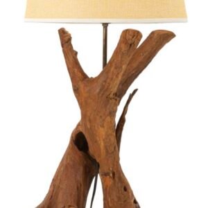 CANDEEIRO DE MESA TECA Ø 35X80 CM