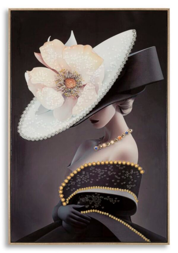 PINTURA SOBRE TELA LACADA WIEN HAT -B- C/MOLDURA 62X4X92 CM