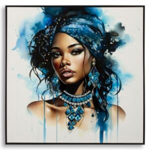 PINTURA SOBRE TELA LACADA ALTEA -B- C/MOLDURA 82X4X82 CM