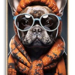 PINTURA SOBRE TELA LACADA BAD BULLY -A- C/MOLDURA 42,5X2,8X82,5 CM