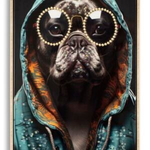 PINTURA SOBRE TELA LACADA BAD BULLY -B- C/MOLDURA 42,5X2,8X82,5 CM