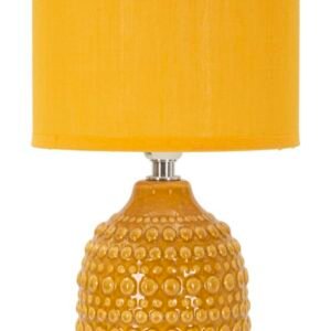 LÂMPADA DE CABECEIRA PONTOS OCRE Ø 15X 30,5 CM