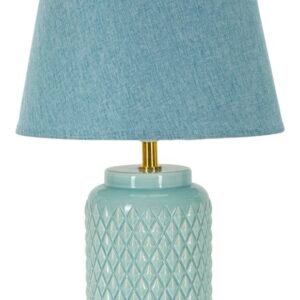 CANDEEIRO DE MESA QUADRADO AZUL CM Ø 28X44