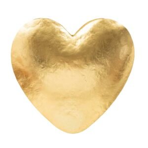 LÂMPADA DE PAREDE CORAÇÃO DOURADO CM 25.5X15X24