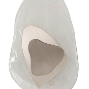 LÂMPADA DE PAREDE PRATA OCEANO CM 21X8X31