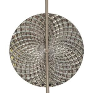 LÂMPADA DE PAREDE PRATA CM 28X15X54