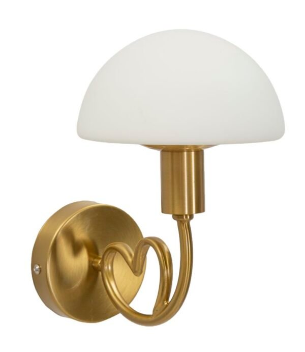 LÂMPADA DE PAREDE LOVY OURO CM 23X15X22