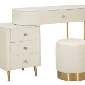 SANITA SHARON CREME C/PUFF CM 120X40X75 (MEDIDA PUFF Ø36X39)