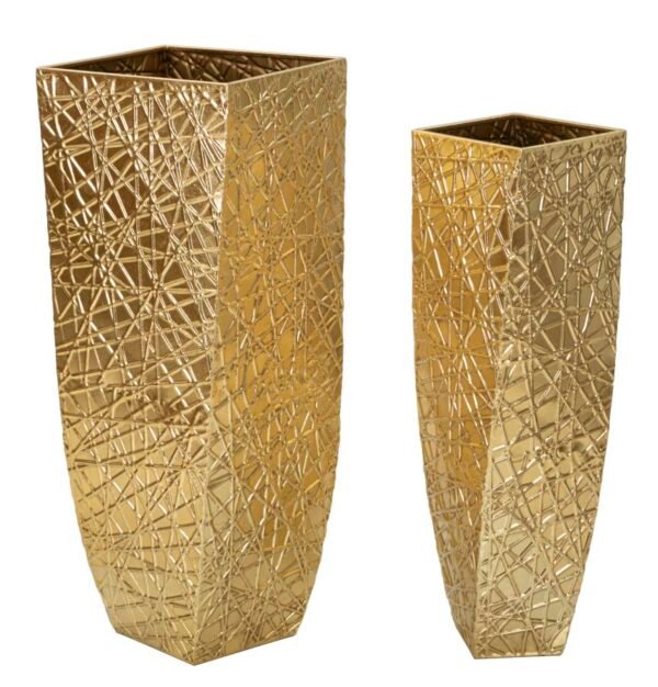 PAR DE VASO P/SQUER CM 34X34X90-25X25X78