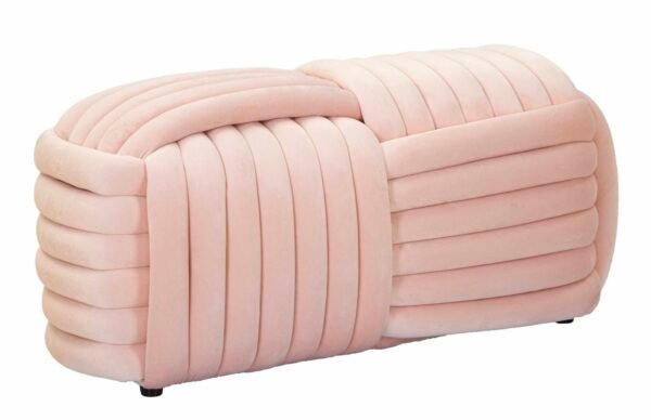 BANCO SOFTY ROSA 90X45X45 CM