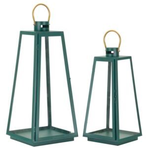 CONJUNTO LANTERNAS GRENT 2 PCS CM Ø 25X25X57-20X20X45