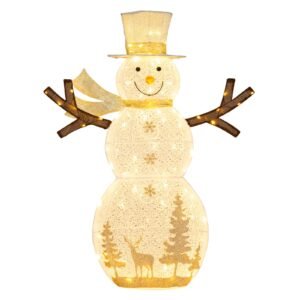 1,5 m pré-iluminado veado de natal 3D iluminado veado macho em pé com 100 LEDs decoração de natal elétrica branco + vermelho