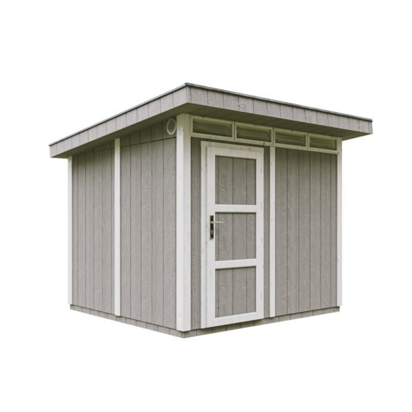 Casa com painéis inteligentes, pintura TUNDRA_GREY