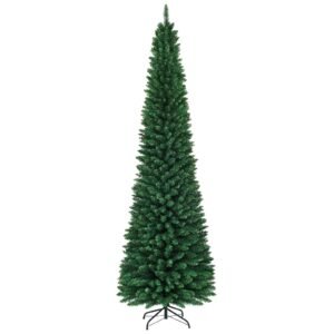 Árvore de Natal Árvore de Natal artificial com luzes LED Árvore de Natal 120/180/210/240/270 cm Verde-120 cm