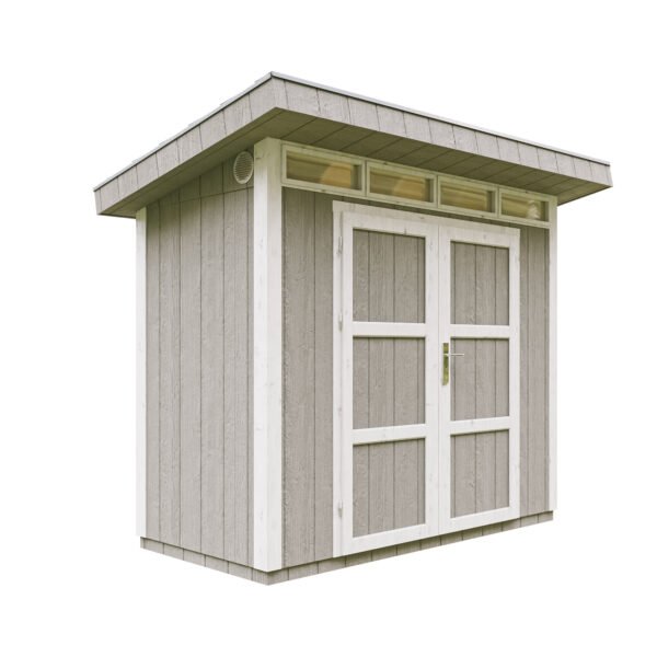 Casa com painéis inteligentes, pintura TUNDRA_GREY