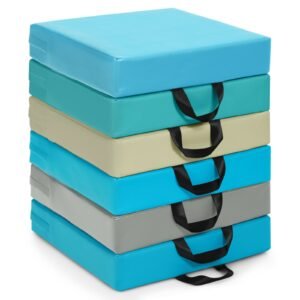 Bicicleta ergométrica com pedal LCD ajustável e massagem - Amarelo