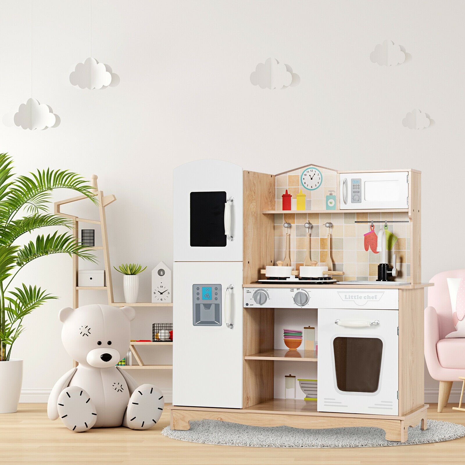 Varal de roupas dobrável de 2 níveis com presilhas ajustáveis para meias e asas de gaivota - Image 2