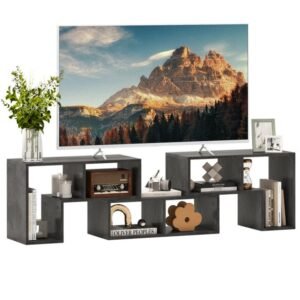 Suporte de TV conversível de 3 peças para TVs de até 65 polegadas - Branco