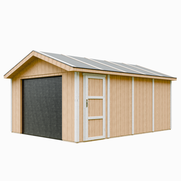 Garagem com painéis Smartside, pintura HARVEST_HONEY