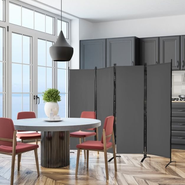 Divisória de parede de fibra portátil para escritório doméstico - branca - Image 2